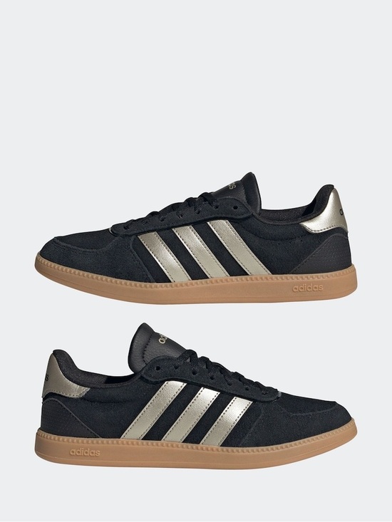 adidas Shoes - 🆕 adidas Breaknet Sleek Black/Gold Women’s Size 7, 7.5 NIB Gum Sole Sneakers